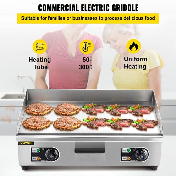 Plancha electrica 8mm profesional - Imagen 4