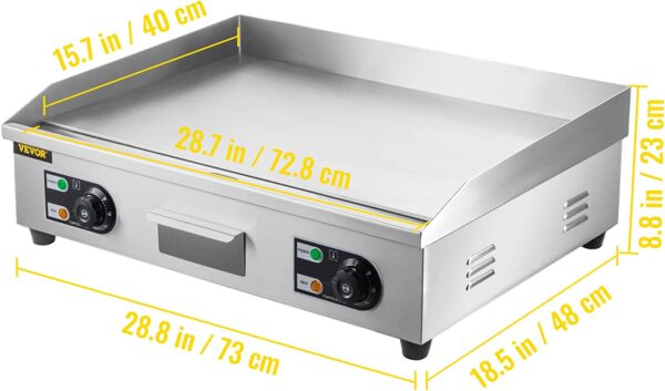 Plancha electrica 8mm profesional - Imagen 6