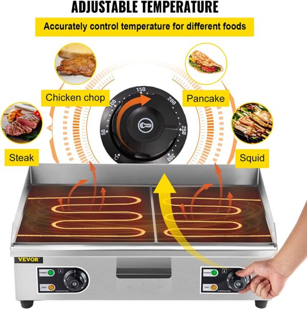 Plancha electrica 8mm profesional - Imagen 8