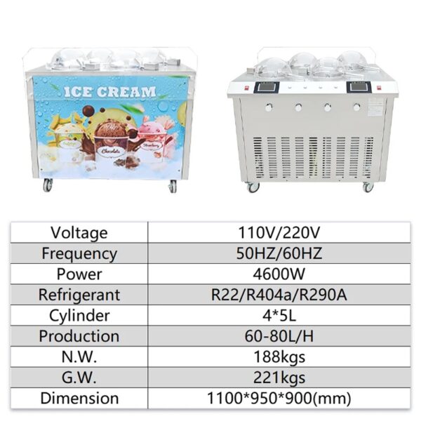 Mesa de helado 4 sabores - Imagen 7