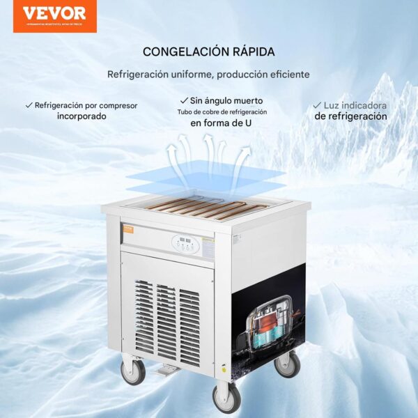 Máquina de rollos de helado frito Vevor - Imagen 5