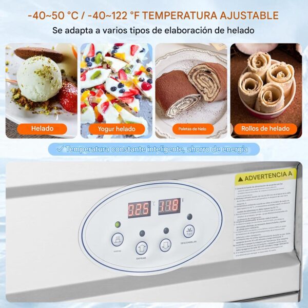 Máquina de rollos de helado frito Vevor - Imagen 4