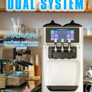 Maquina de Helado doble pantalla doble sistema