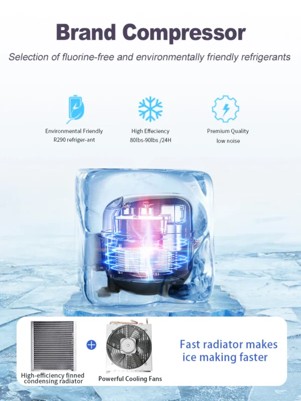 Fabricador De Hielo 50kg - Imagen 3