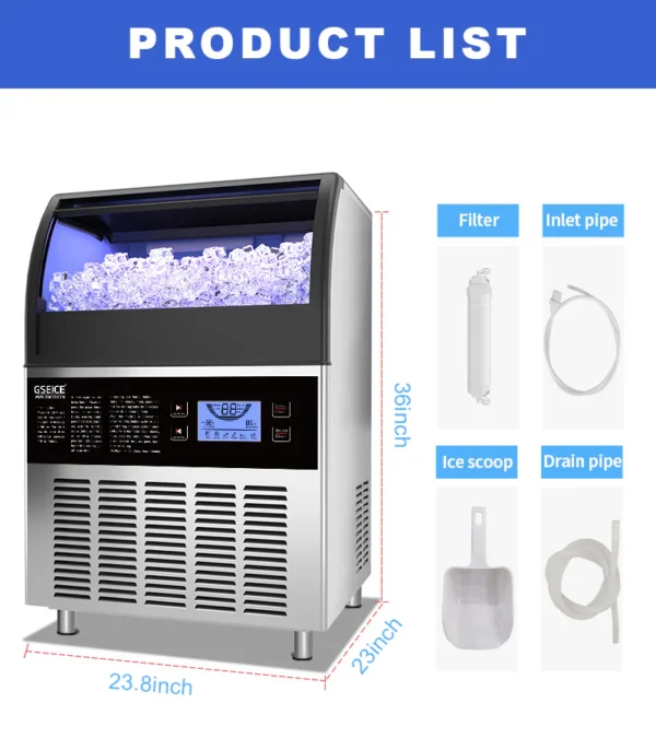 Fabricador De Hielo 50kg - Imagen 8