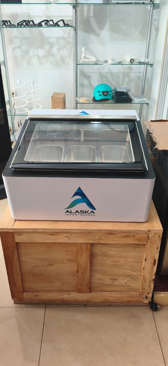 Nevera Exhibidora de 3 recipientes pequeña